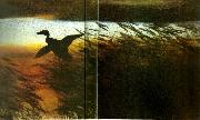 bruno liljefors sommarnatt, lyftande ander Spain oil painting artist